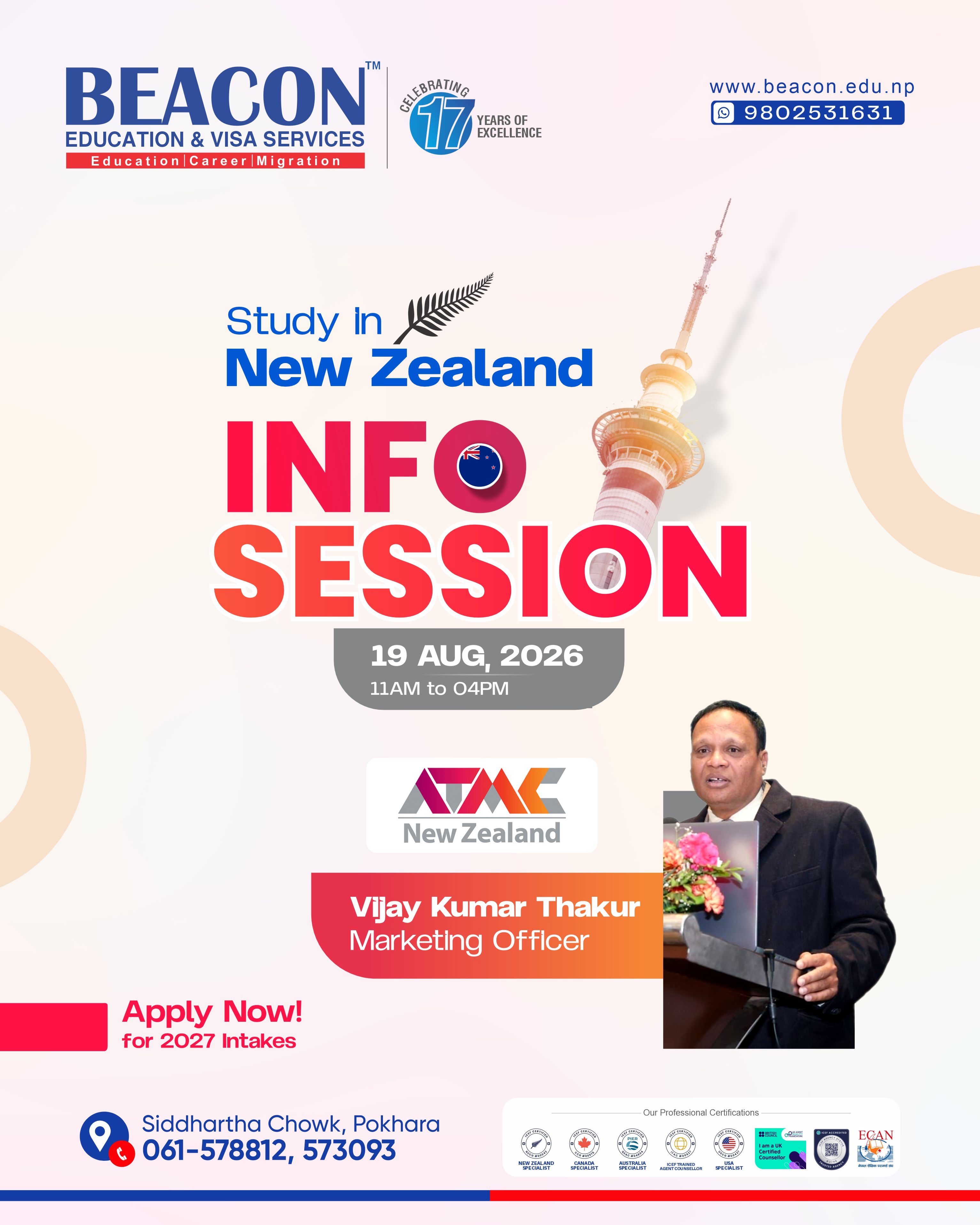 Study in ATMC New Zealand Info Session