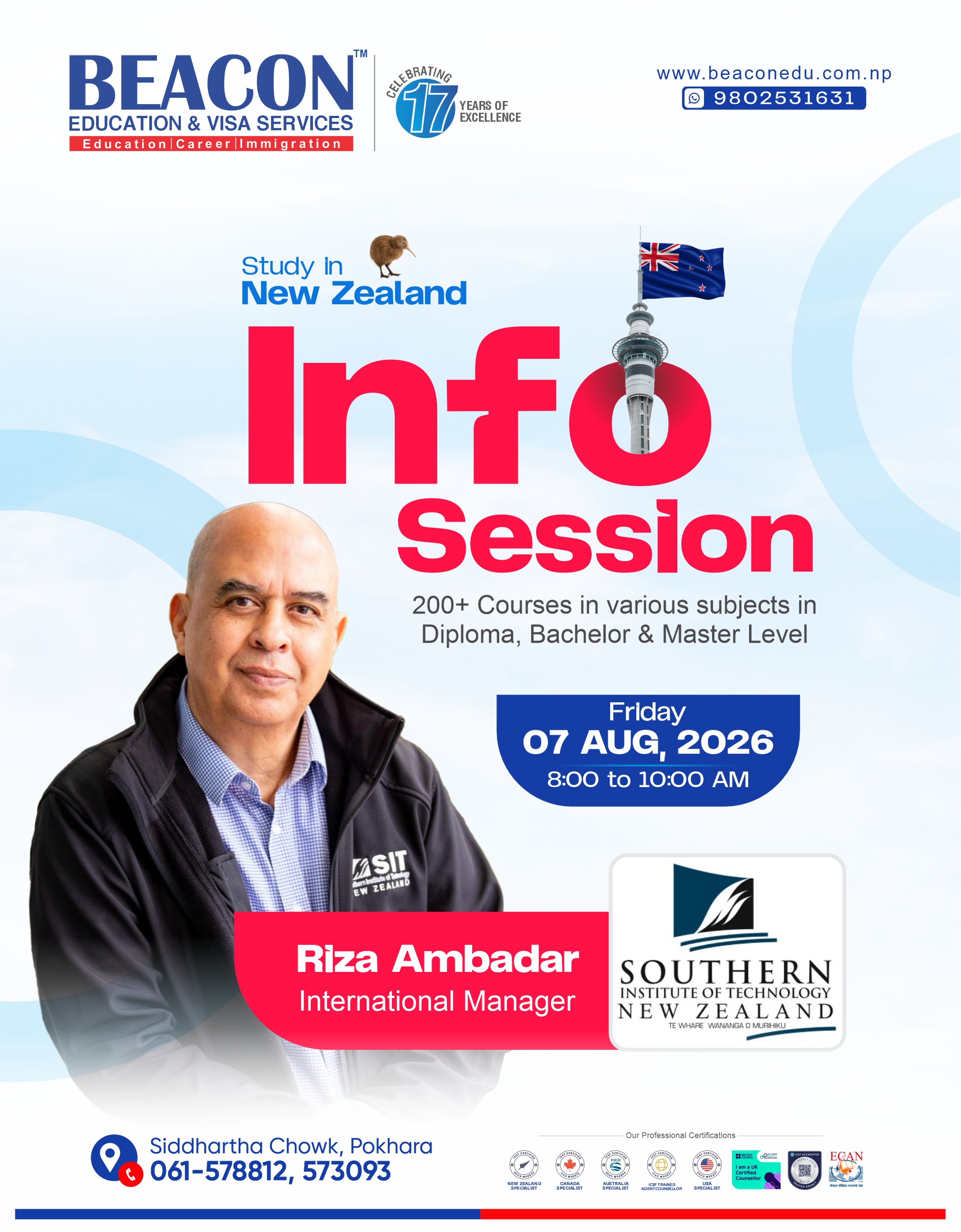 Meet Riza 𝖠𝗆𝖻𝖺𝖽𝖺𝗋, International Manager from SIT New Zealand