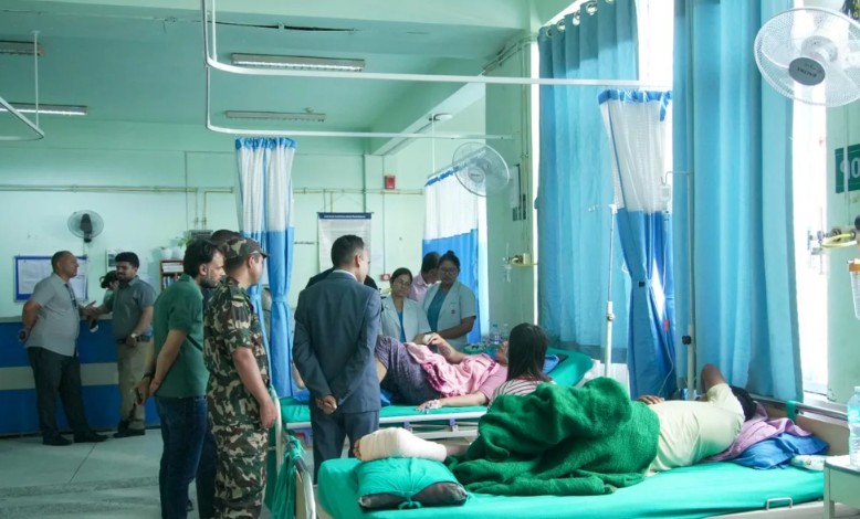 भोटेकोशी बाढीका २१ घाइते त्रिवि शिक्षण अस्पतालमा, ३ जना आईसीयूमा
