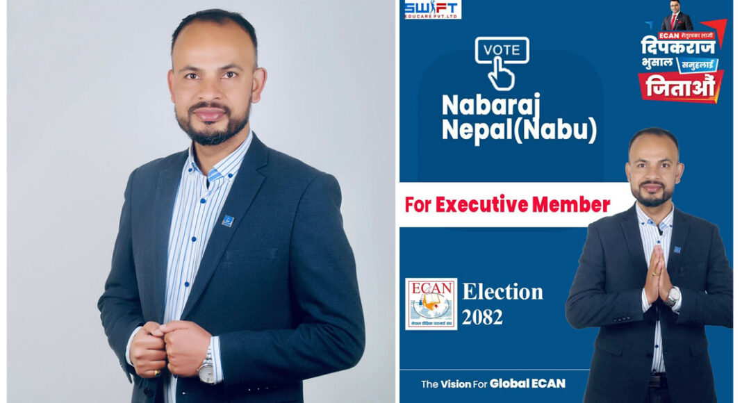 ईक्यान केन्द्रीय सदस्यमा युवा उद्यमी नवराज नेपालको उम्मेदवारी