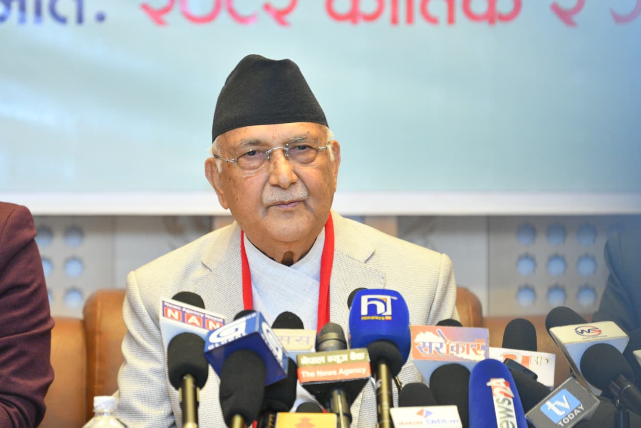 म प्रधानमन्त्री हुँदा देशमा शान्ति सुव्यवस्था थियो : अध्यक्ष ओली