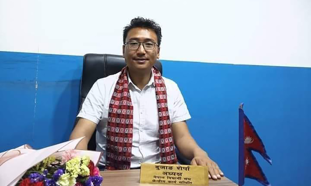 कांग्रेसबाट काठमाडौं ३ को उम्मेदवार  दुजाङ शेर्पा