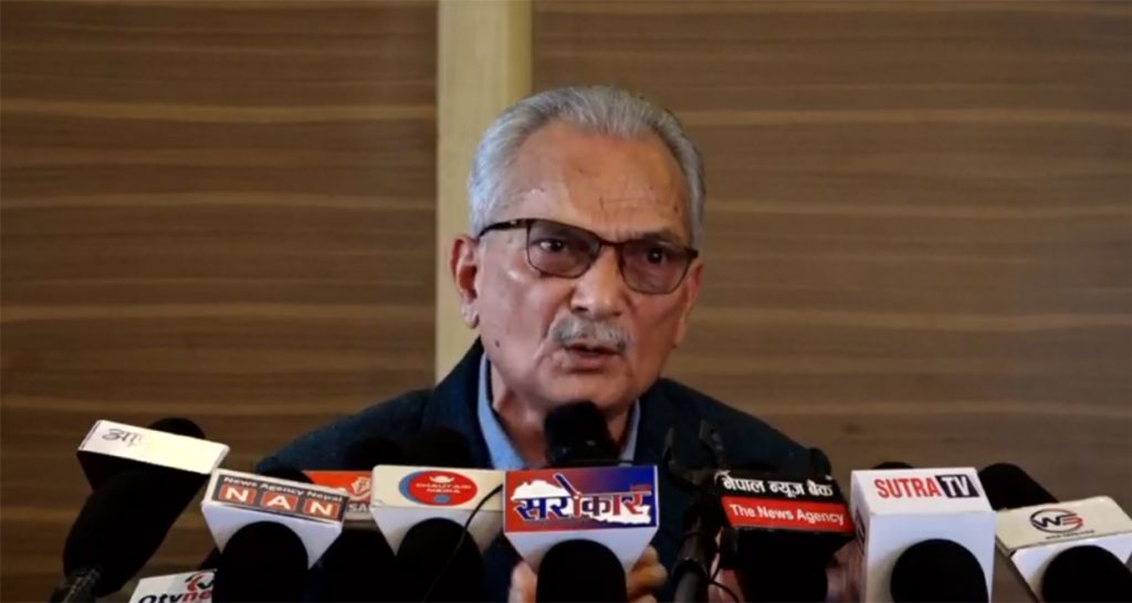 पुराना र भ्रष्टीकृत भइसकेका दलहरुलाई फेरि टाउको उठाउन दिनु हुदैन : बाबुराम भट्टराई