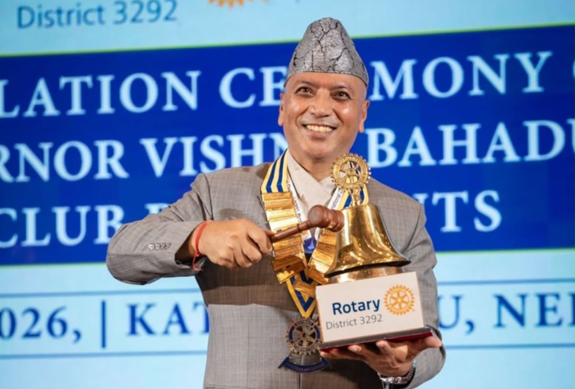 हस्पिटालिटी व्यवसायबाट रोटरी नेपाल–भुटानको गभर्नर बने विष्णुबहादुर कार्की