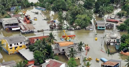 श्रीलंकामा भीषण बाढी–पहिरो, ५६ जनाको मृत्यु