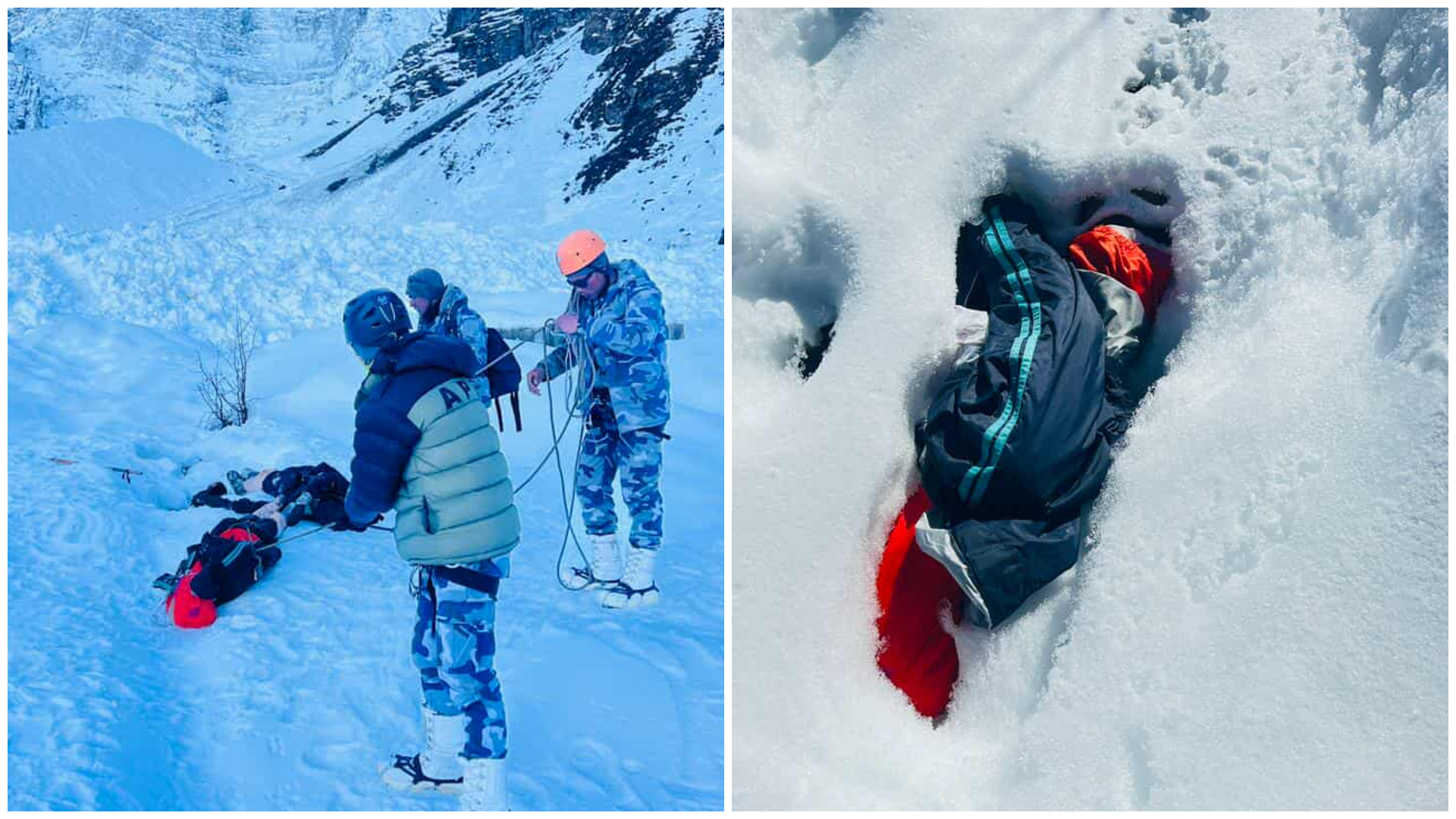 सम्पर्कविहीन भएका दुई भारतीय नागरिक हिउँले पुरिएको अवस्थामा फेला