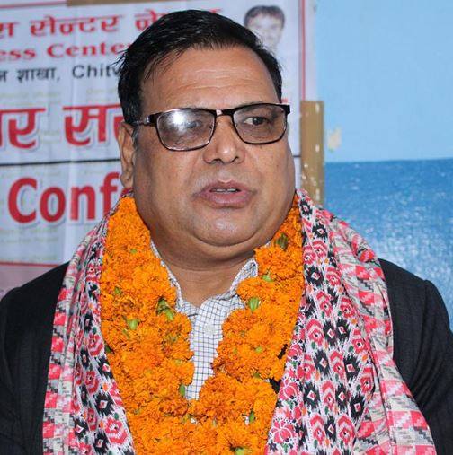 नेकपा माओवादीका  उपाध्यक्ष कृष्णबहादुर महरा पक्राउ