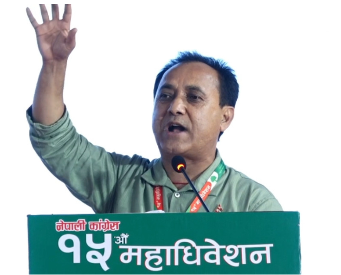 कांग्रेस वरिष्ठ उपसभापतिमा विश्वप्रकाश शर्माको उम्मेदवारी दर्ता
