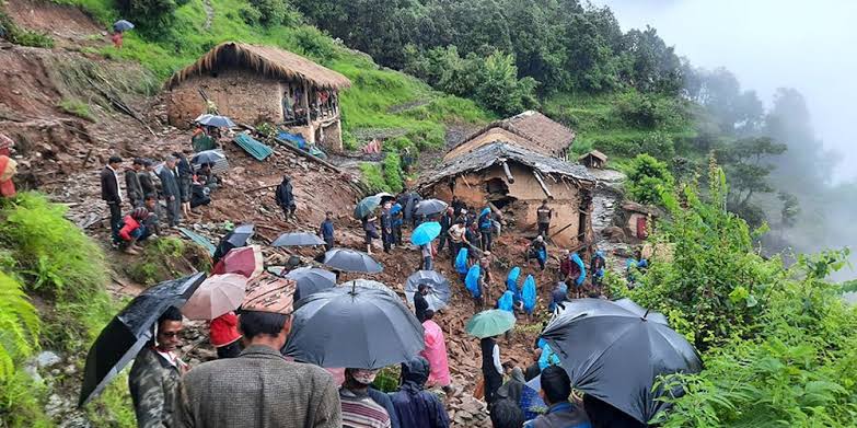 जाजरकोटमा पहिरोमा परी आमाछारोका मृत्यु
