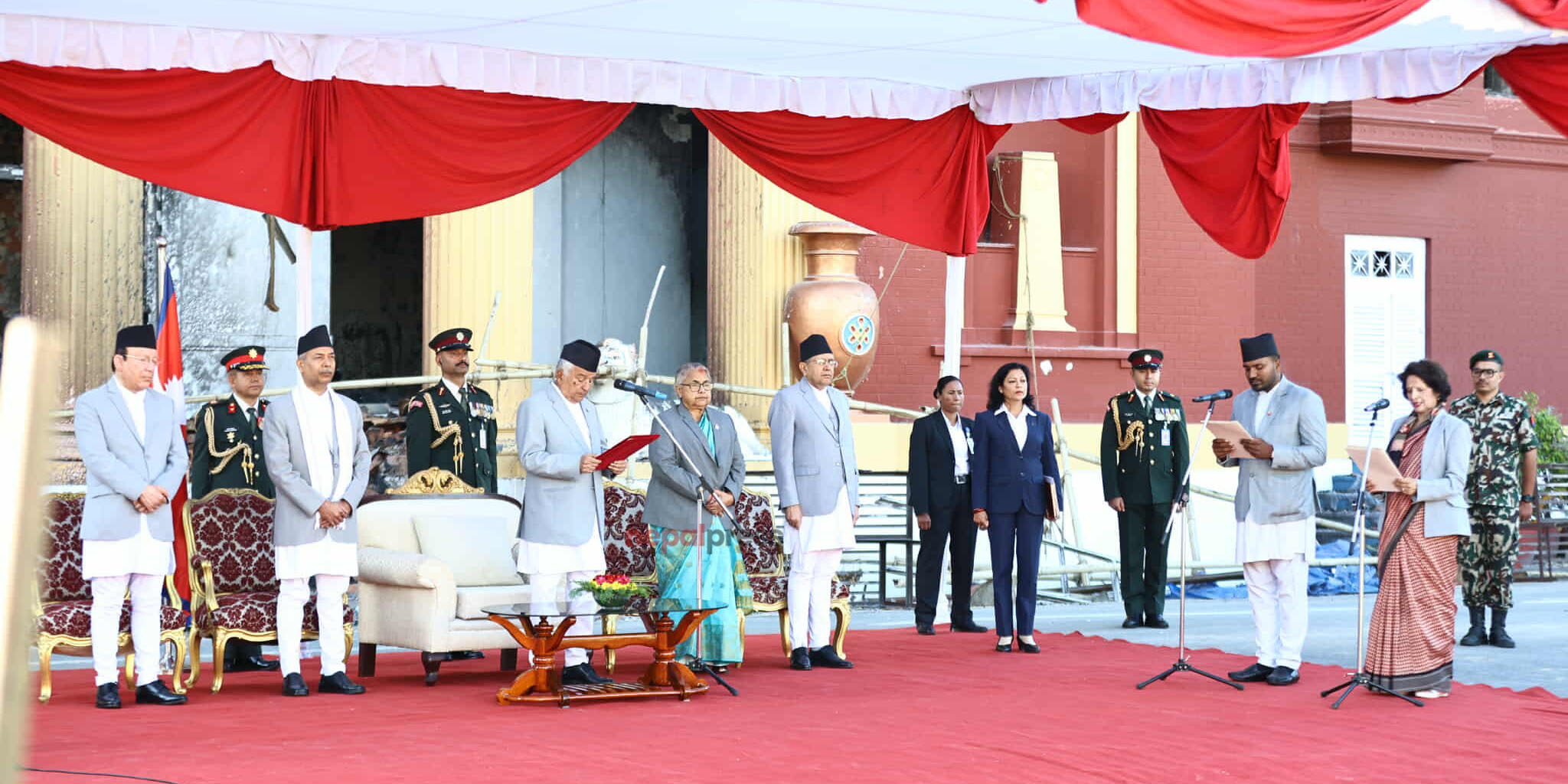 सुधा र बब्लुले लिए मन्त्री पदको शपथ