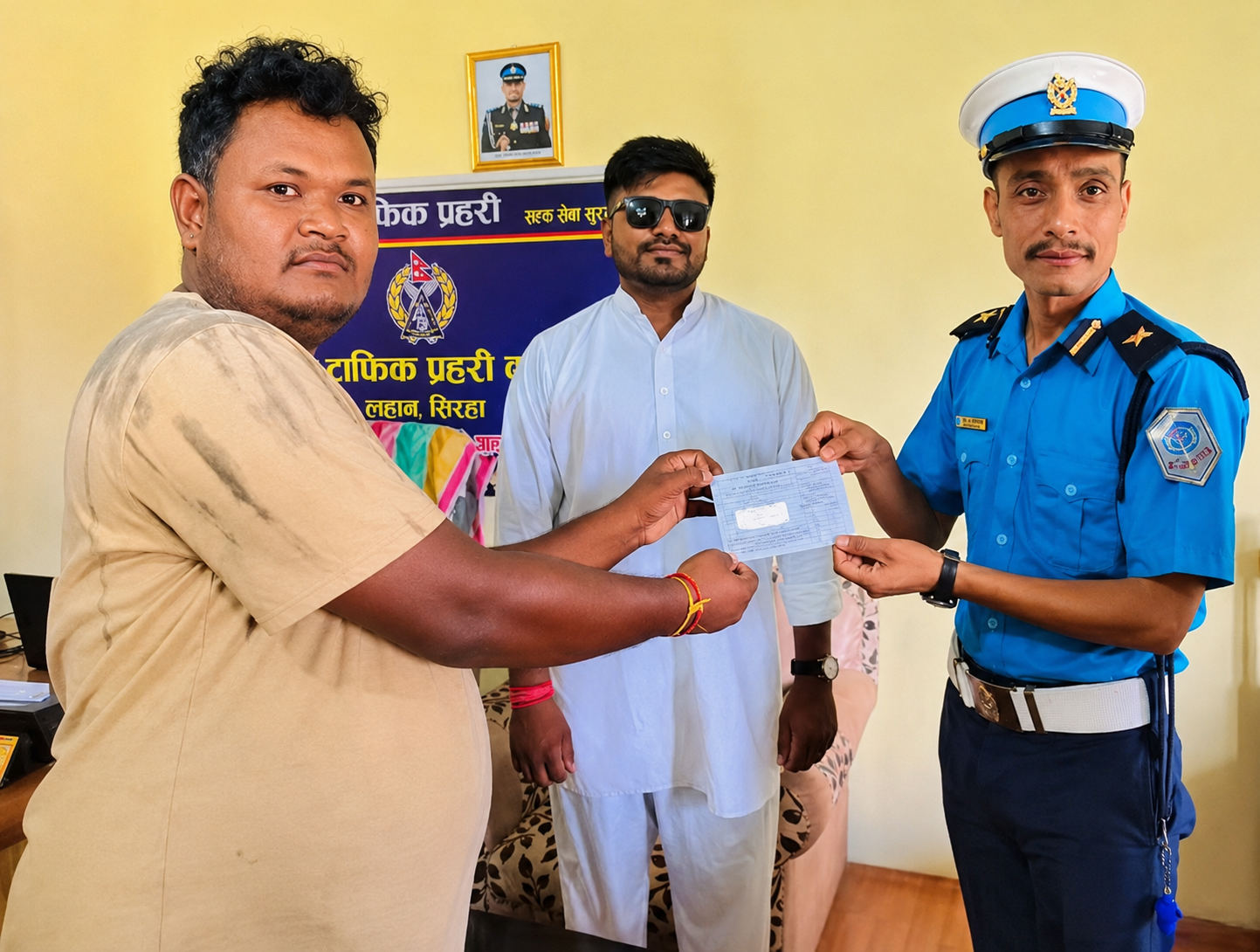 चलिरहेको मोटरसाइकलमा स्टन्ट गरेका रास्वपा सांसद बब्लु गुप्तालाई ५ सय रुपैयाँ जरिवाना