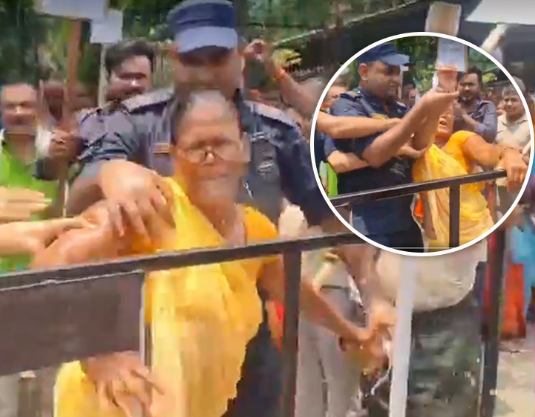 धनुषा अदालतको गेटमै मिटरब्याजपीडित महिलाले गरिन् आत्मदाहको प्रयास
